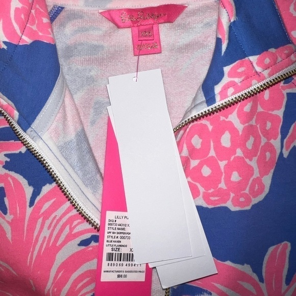 Lilly Pulitzer UPF 50+ Skipper Popover Little Flamenco XXS‎ NEW - Picture 6 of 6